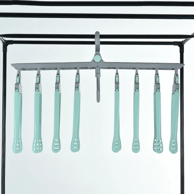 New 8 In 1 Non Slip Plastic Foldable Hangers Magic Clothes Hanger Space Saving Organizer Cloth Rack Plastic Clothes Hanger