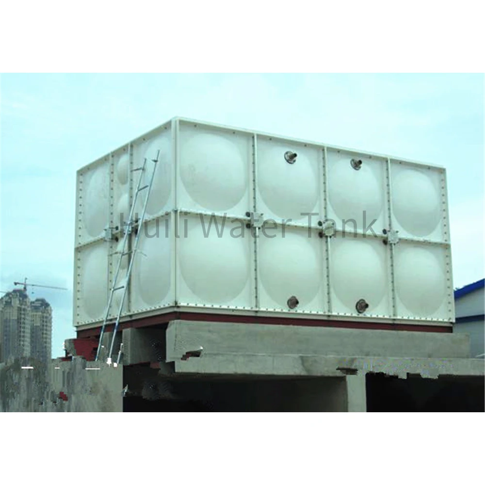 FRP GRP Fiberglass Modular Water Tank for Fire Fighting Sectional Assembled 1000ltr Water Pump Tanks