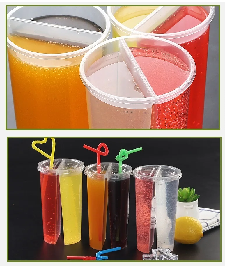  Пластиковые чашки в форме сердца двойная чашка для молока чая boba бесплатный