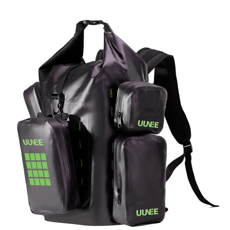 OEM ODM 40L 50L 60L RECYCLED PET RPET Waterproof large capacity equipment backpack dry bag