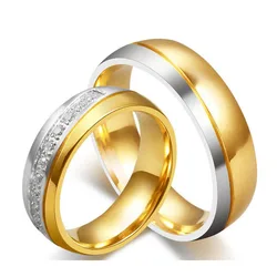 Dropship Dubai Tungsten Ring Jewelry Diamond Couple Ring For Engagement Wedding Gift