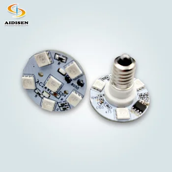 28mm Auto Program LED Bulb E10 AC24V RGB Fairground Cabochon Carousel Pixel Lights Changeable Color