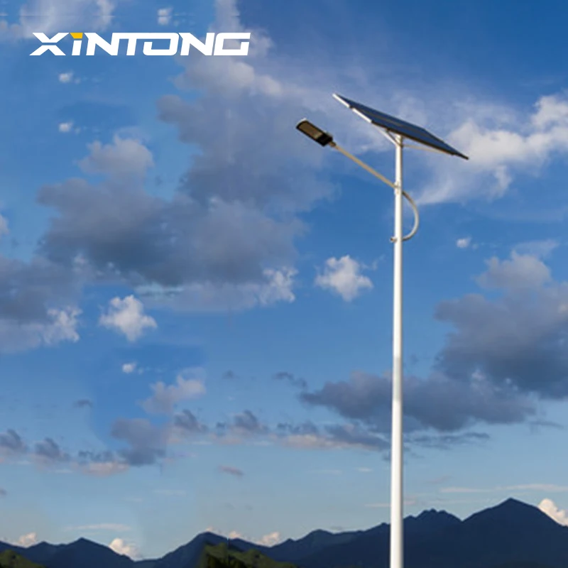 XINTONG 5 лет гарантии уличный фонарь на солнечной батарее светодиодный с полюсом интегрированный IP67 все 60 Вт 80 100 120 20