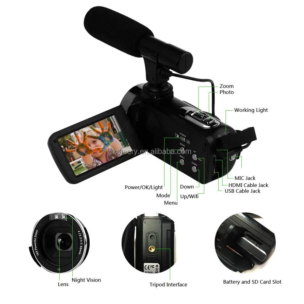 Новая Uhd 4K цифровая видеокамера оригинальная Профессиональная