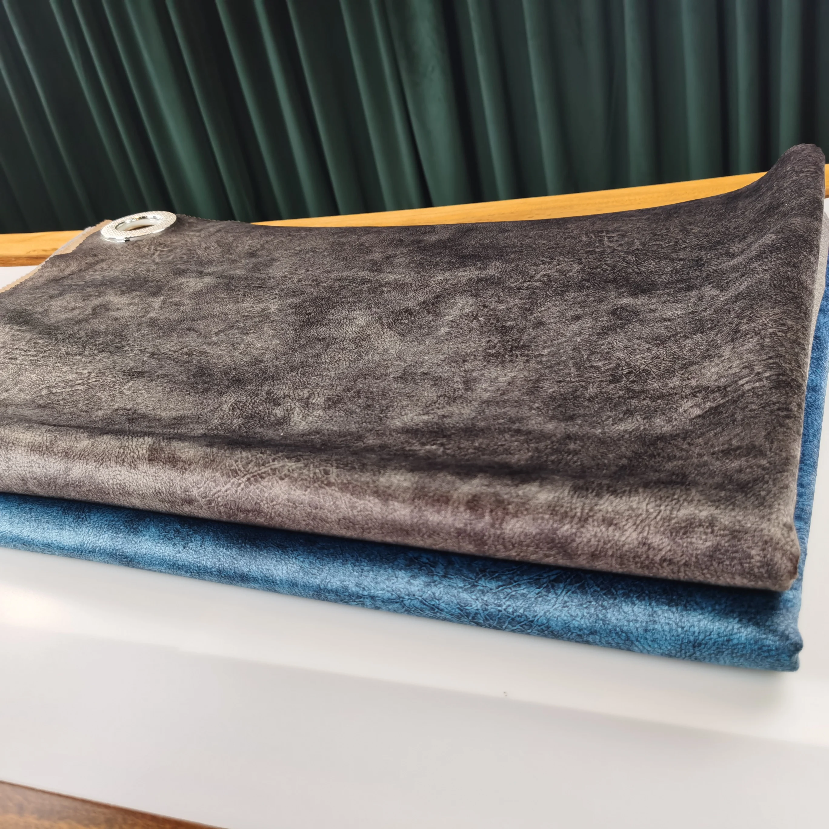 
Factory sales holland velvet 100%polyester print warp fabric for Toy Home textile Sofa upholstery 