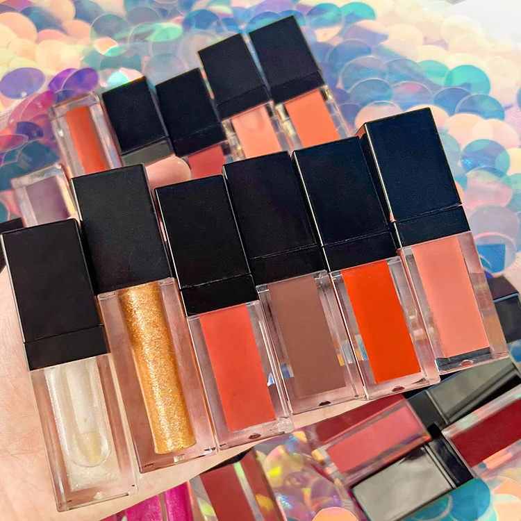 Customised Nude Matte Lip Gloss Cruelty-Free Vegan Mineral Liquid Green Labelled Moisturizing Lipstick