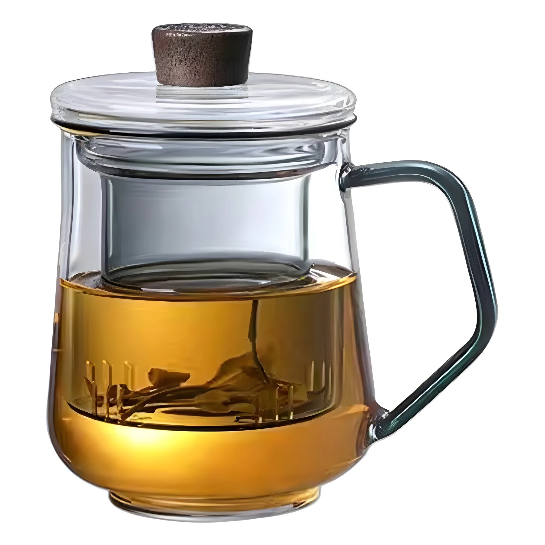 Heat Resistance Glass Three Pieces Filter Tea Coffee Cup