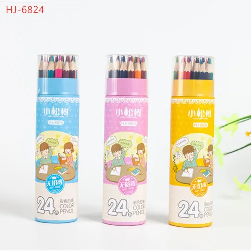 Оптовая продажа с Завода высококачественная бумажная трубка в наличии 24/36/48 цвета 3 0 свинцовая древесина цветной карандаш студенческий эскиз для