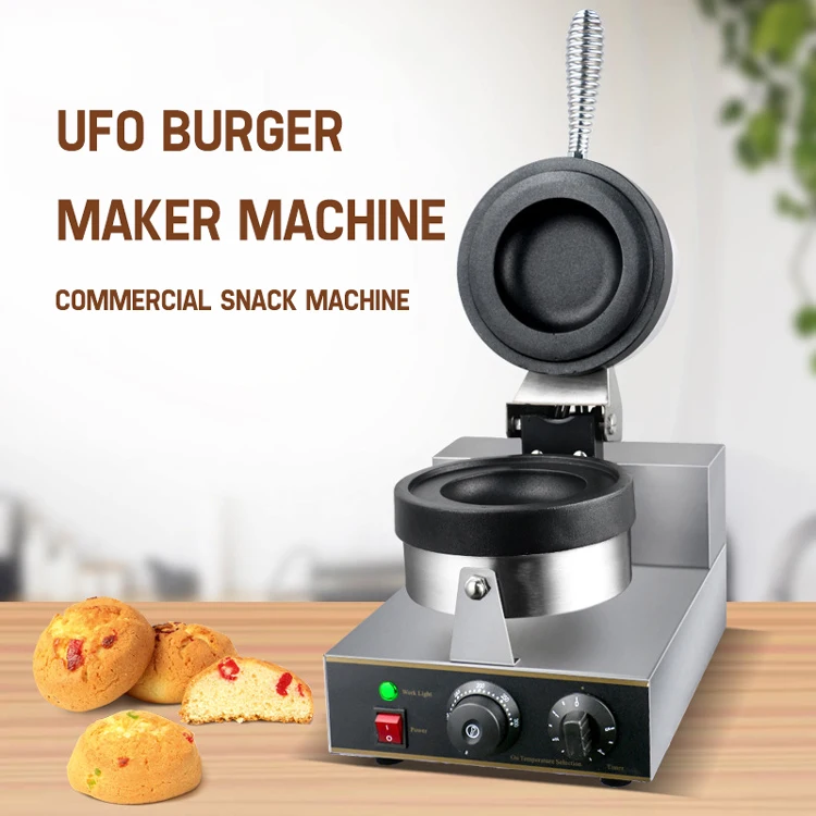 Electric Panini Gelato Sandwich Ufo Hamburger Gelato Panini Press Machine For Snack Shops / Cafes