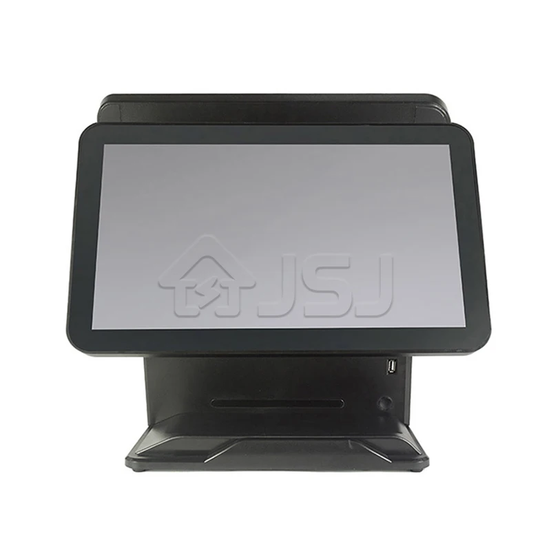JSJ62K Dual Screen Touch Cash Register All In One Touch Windows Android Pos System Billing Machine For Supermarket Restaurant