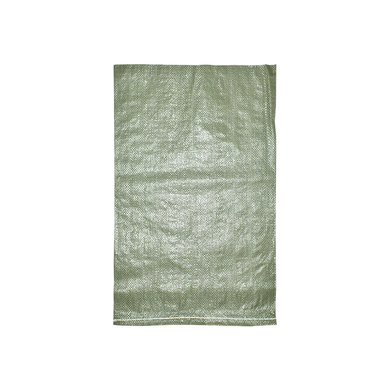 Green polypropylene woven sacks for packing garden garbage