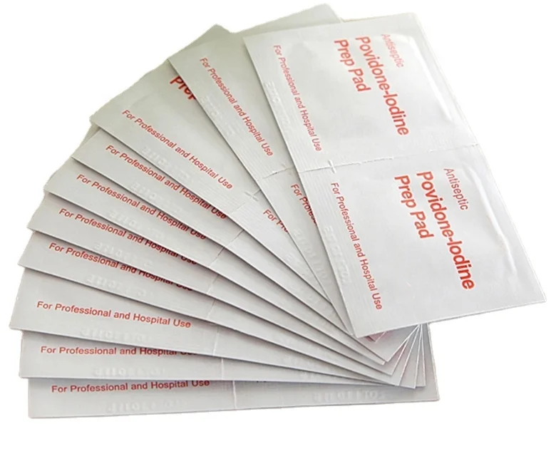 OEM Medical disinfection wipes Povidone Iodine prep Pad
