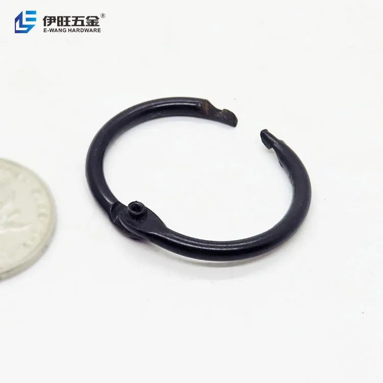 Yiwang черный 1 дюйм из металла с отрывными листами книги связующее кольца для кредитных карт бумажная записная книжка