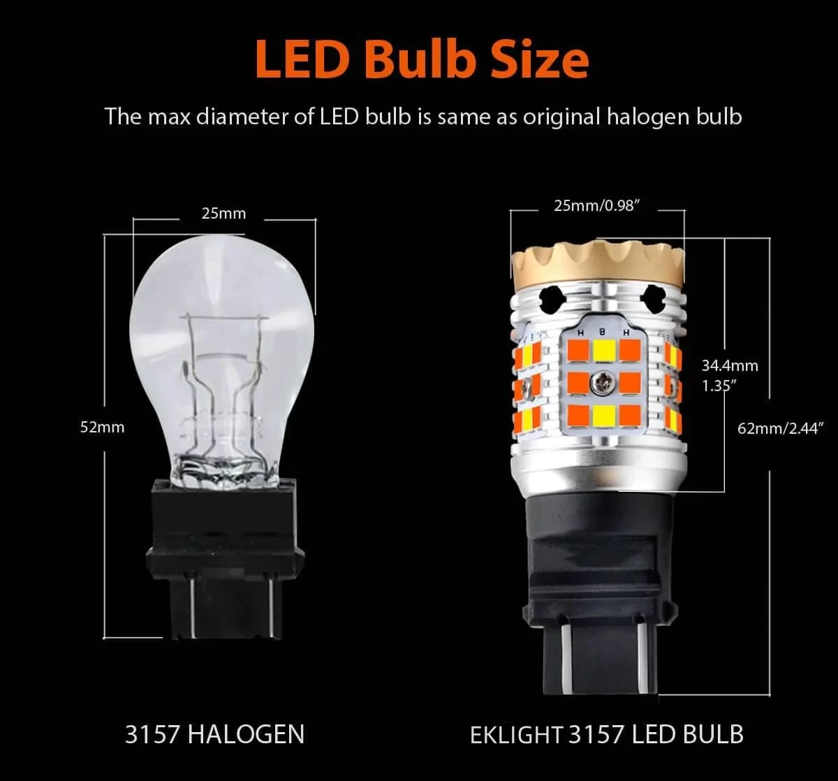 No Hyper Super CANBUS 3157 7443 1157 Brake Light LED Tail light Turn Signal Bulb Car Light Car Bulb