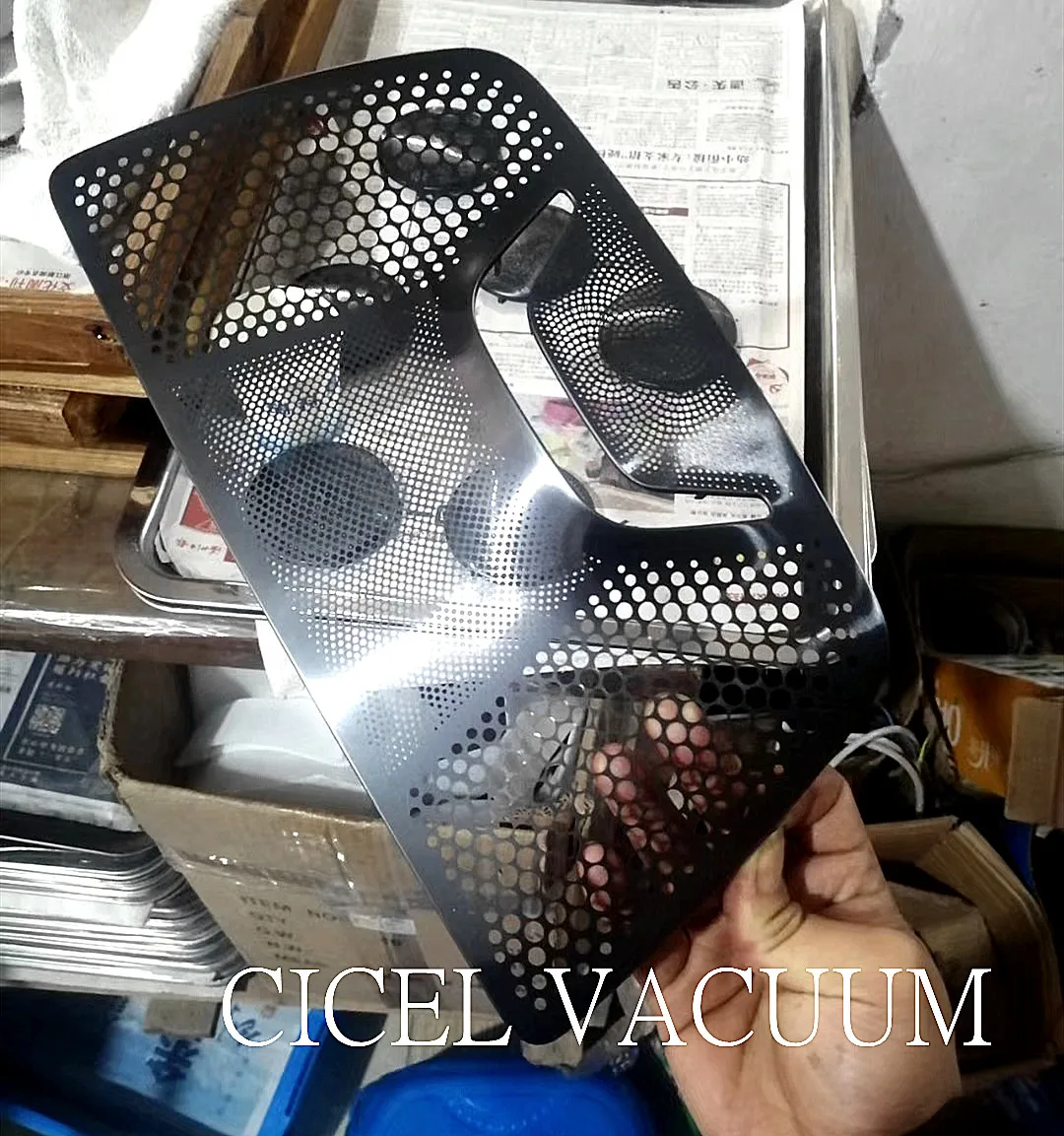 CICELStainless steel auto parts vacuum coating machine / car tail throat titanium plating equipment