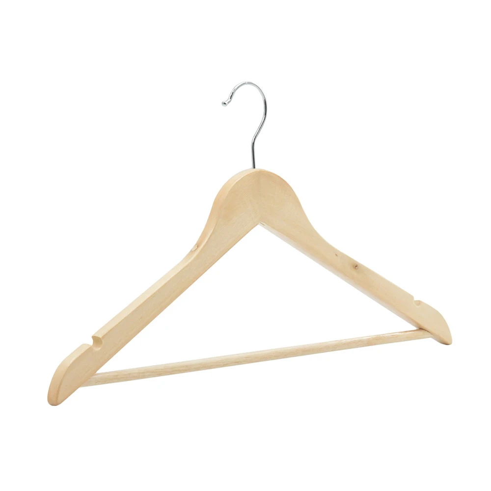 Wholesale wood hangers pants towel hanger for bathroom hat jean blouse underwear clothes hanger rack