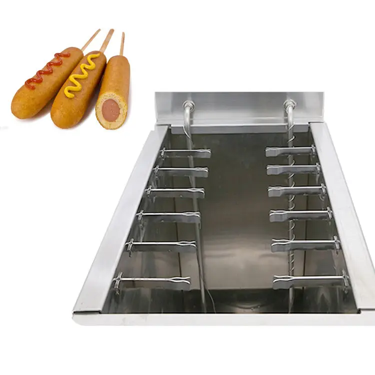 Small manual cheese gas deep hot corn dog fryer Hot oil