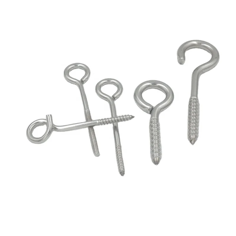 Power fittings pole line hardware scaffolding steel eye screw pigtail screw welded eyebolt with welded washer