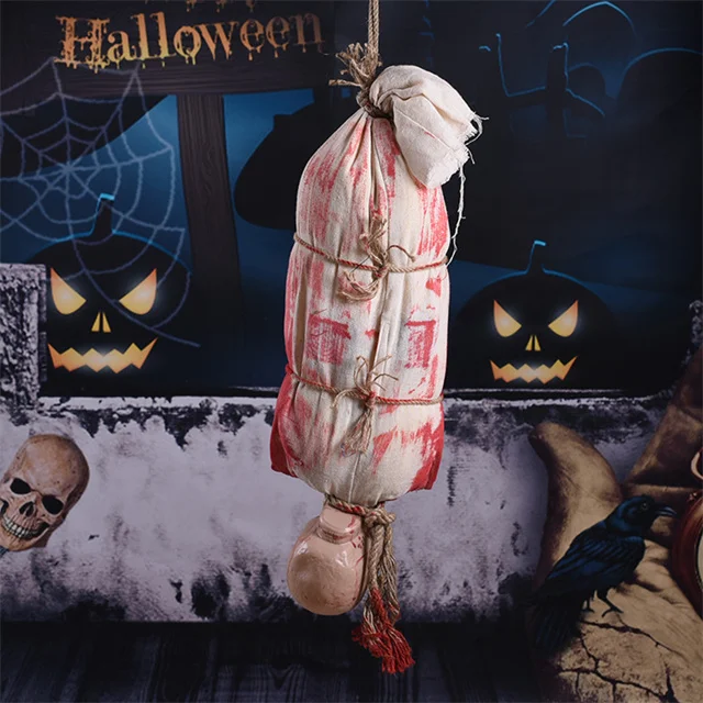 Halloween Hanging Blood Ghost Horror Props Haunted House Scene Decoration Hanging Skeleton Ghost