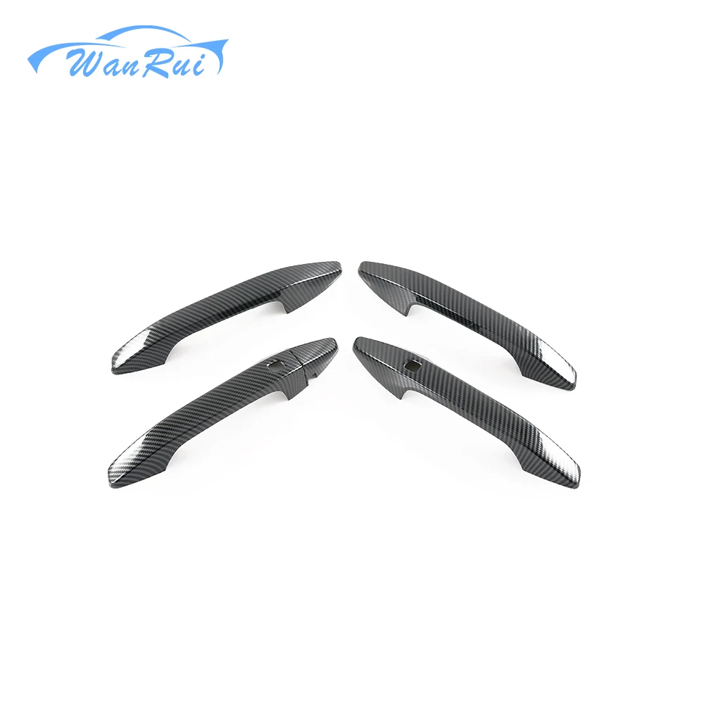 Door Handle Cover For Kia Sportage NQ5 2021 2022 Korean version Automotive ABS Carbon Fiber Exterior Styling