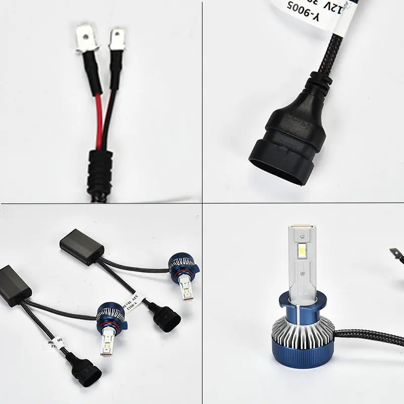 Auto lighting system h7 h11 h4 led headlights bulb 9006 9012 bus headlamp led lighting 4 sides for vehicle cars led head lights