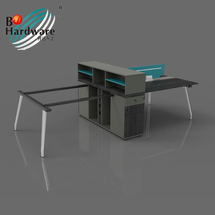 High Quality Furniture Modern Modular Desk System 4 Person Workstation For Office