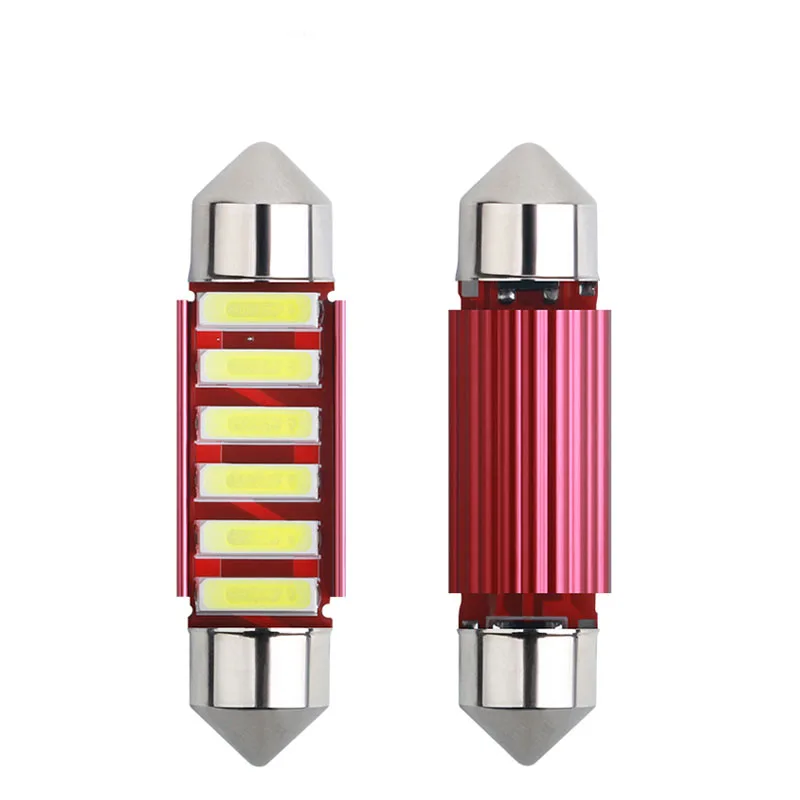 Гирлянда 31 мм, 36 мм, 39 мм, 41 мм, 7020, 6, 9SMD, Автомобильная гирлянда, внутренние купольные огни, автомобильная карта, лампа для чтения на крыше, автомобильные аксессуары