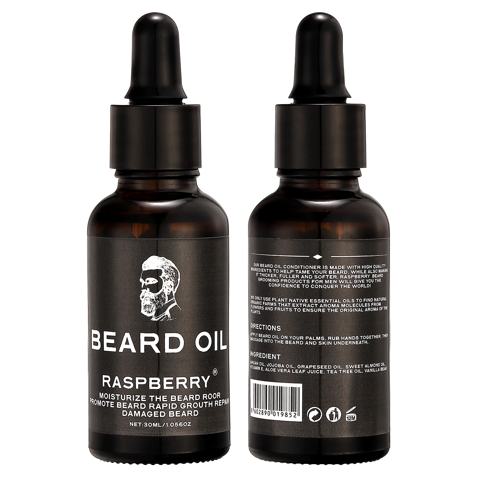 Barber Men Growth Soften Beard Oil No Label or Private Customize Lasting Bread Moisturizing and Nourishing