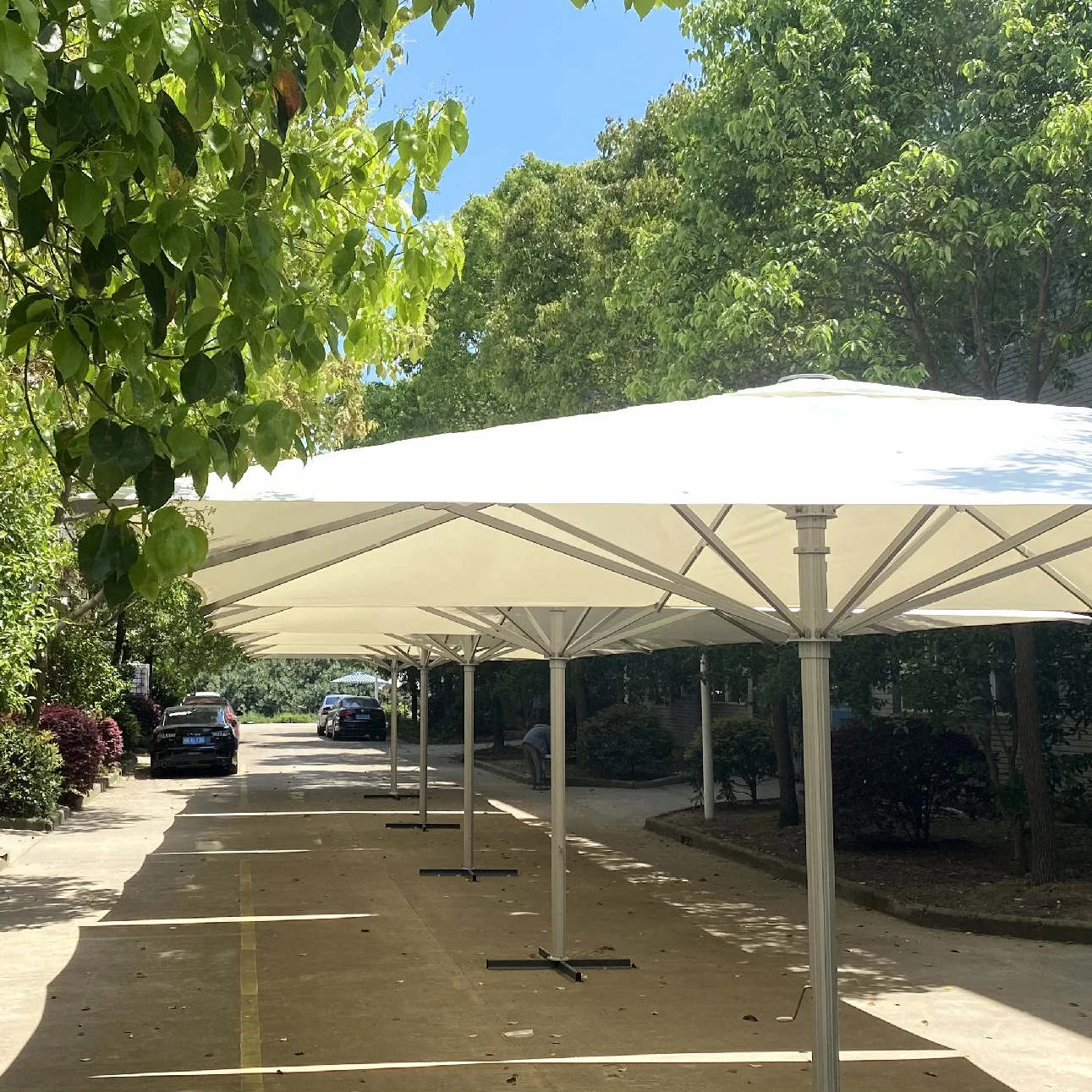 Centre-pole Commercial High-end Large Outdoor Commercial Umbrellas Big Size Aluminum