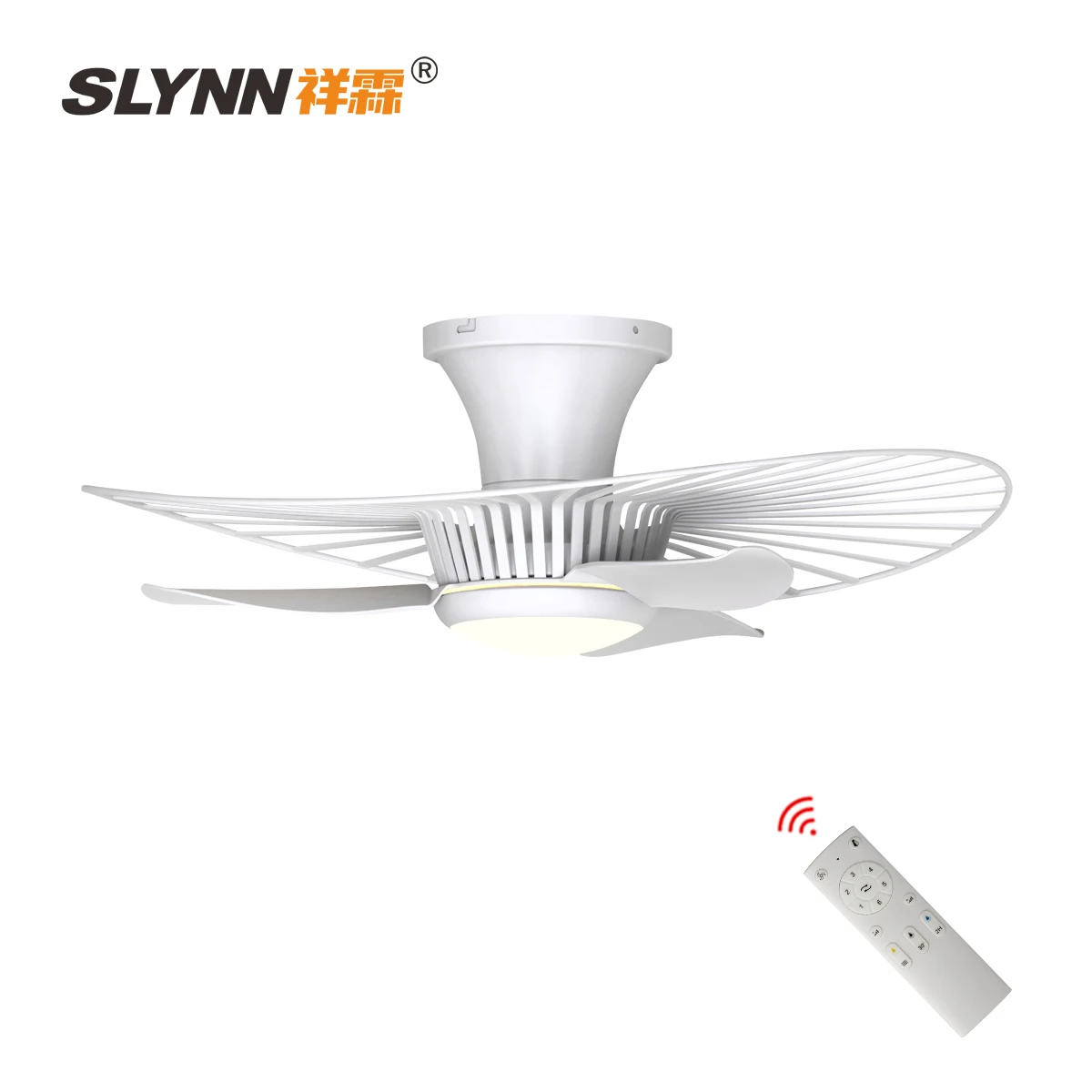 2024 Mini LED Fan Light Remote Control Air Cooler Ceiling Fan
