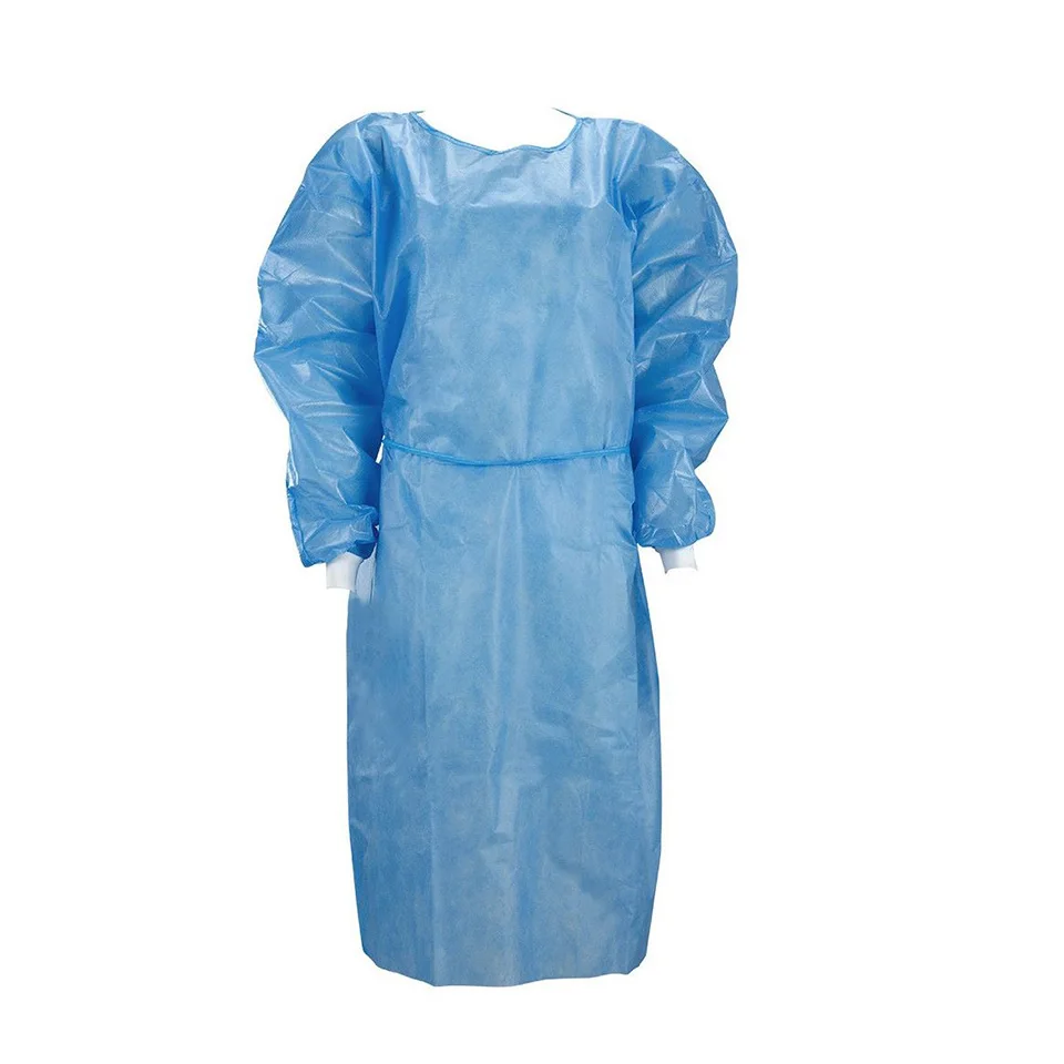 disposable isolation gown plastic gown ppe waterproof disposable gowns clinic uniform Green Cross medical suppliers CE