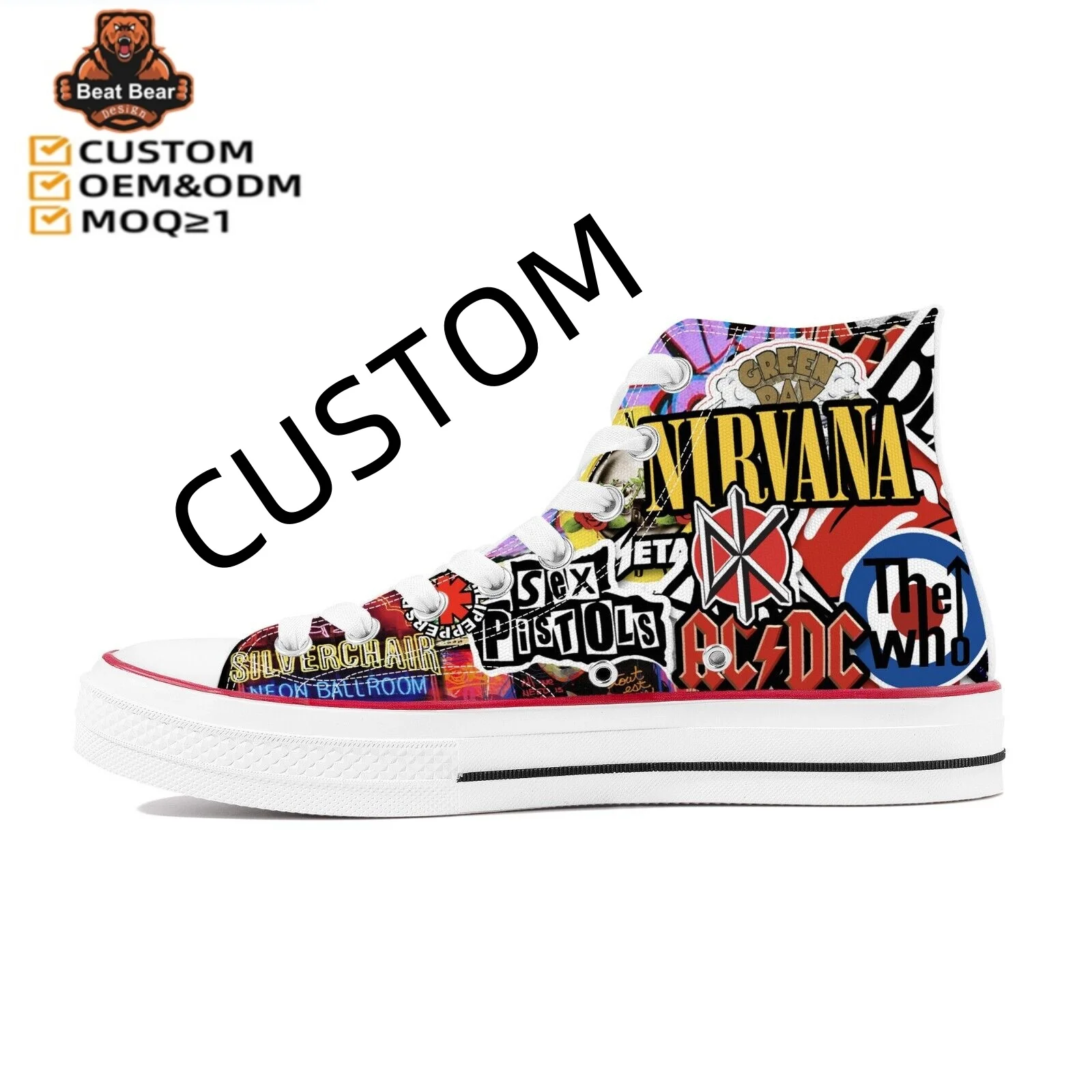 OEM ODM Factory Price Customized Brand Classic High cut Low Cut Men Vulcanize Shoes white canvas shoes custom skateboard shoes