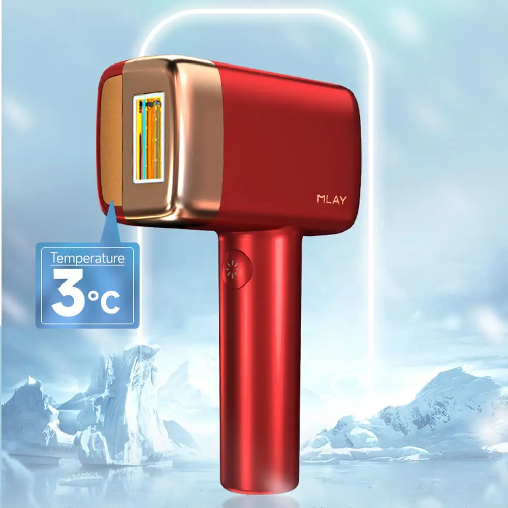 Painless 600000 Flash Ice Ipl Laser Hair Remover Handheld Home IPL Intense Pulsed Light Accept 3.9cm Squared 48W 100V-240V
