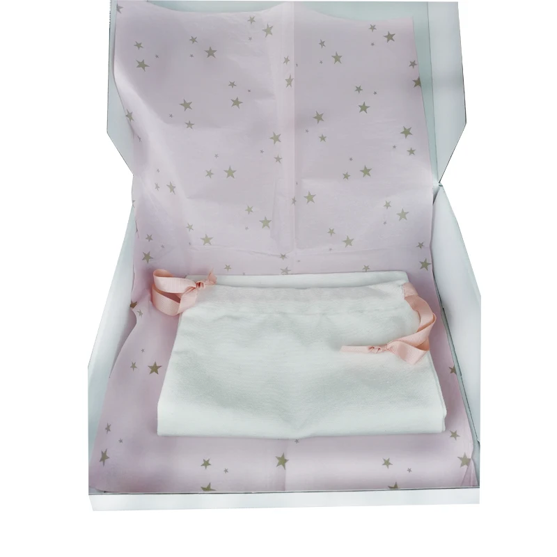 Custom size logo color copy paper clothing tissue wrapping paper roll for t-shirt packing