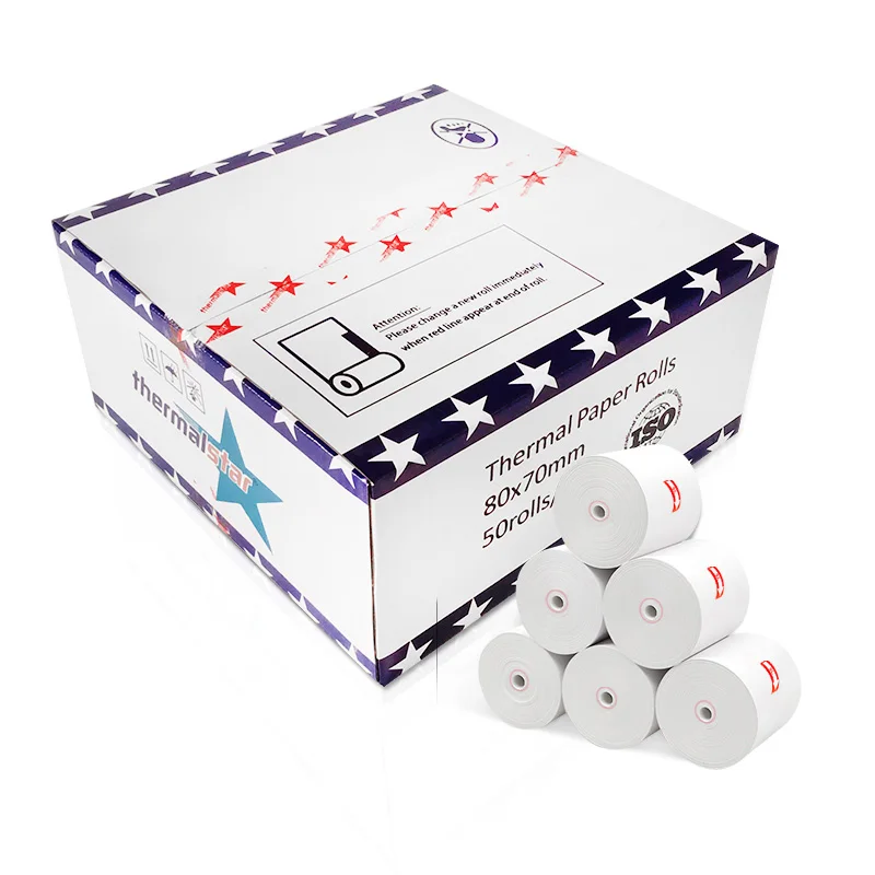 Factory Direct Thermal Paper Roll Cash Register Paper 80mm 57mm for Cashier Receipt POS ATM Bank Thermal Paper Roll
