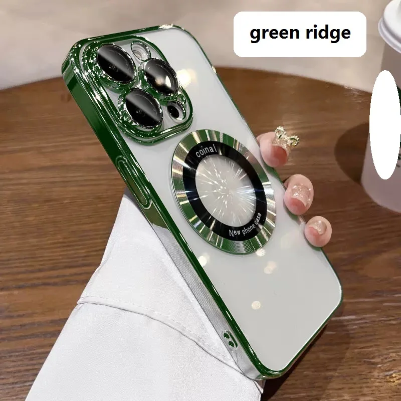 Gray Titanium ash case for iPhone 15 pro 15 pro max Camera Protection Clear Plating Luxury Cover for Women Men Soft TPU Phone Ca