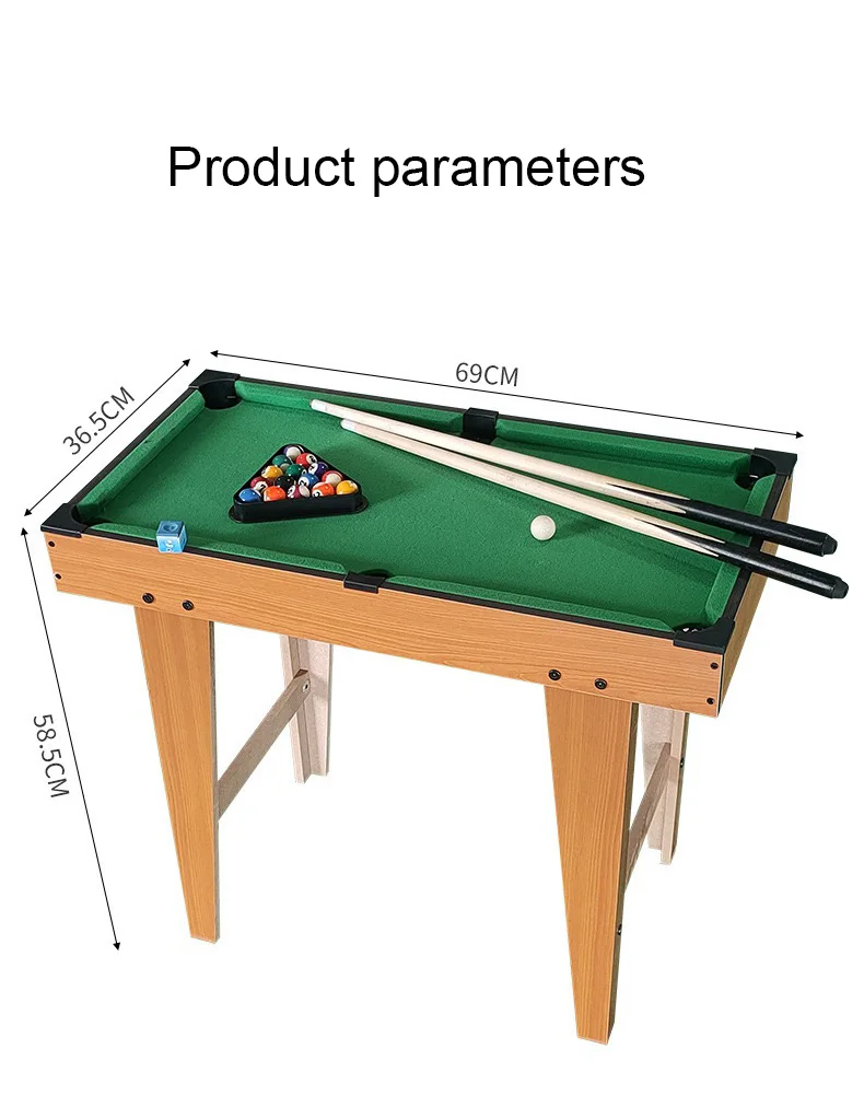 MR 2024 Most Popular Mini High Foot Billiards Table Childrenjacket Indoor Ball Tablpantme Boys Snooker Play Pool Game Solid Wood