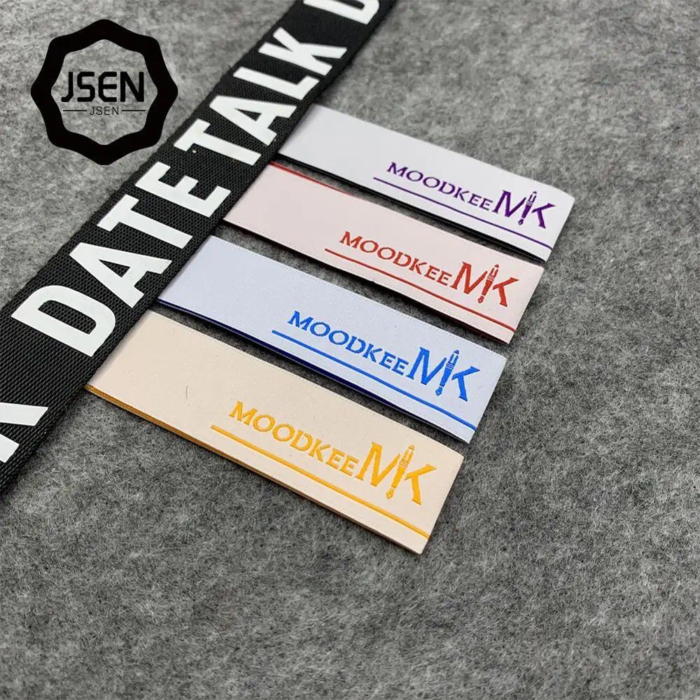 
 Спортивная обувь, спортивная одежда, тканые этикетки, новая индивидуальная китайская фабрика, прямая продажа, самая модная ткань с логотипом, тканая одежда  