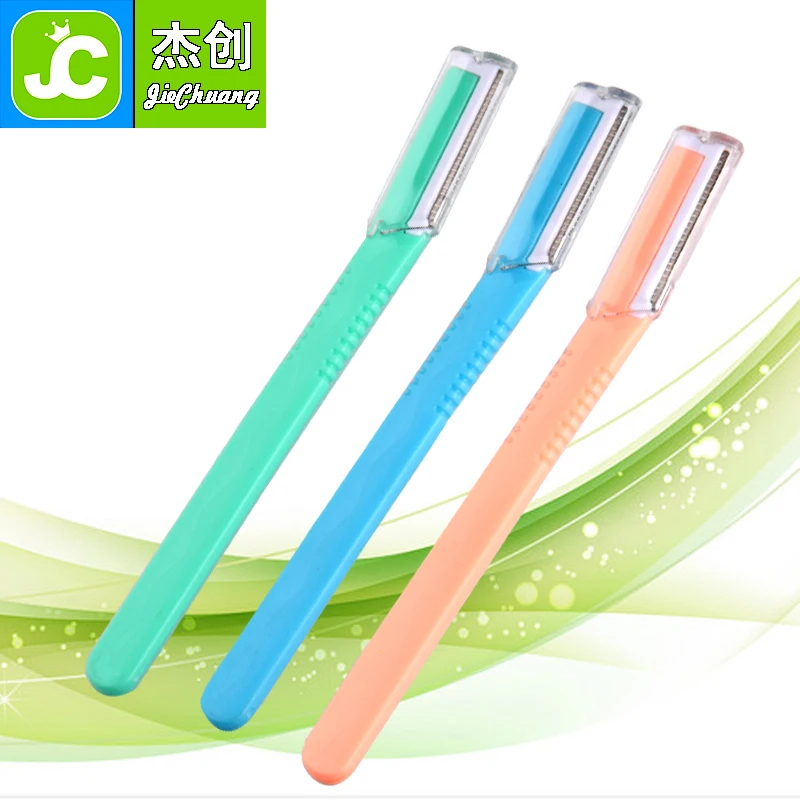 Plastics Handle Eyebrow Razor Trimmer Shaper Eyebrow Shaver with Razor Efficient Eyebrow Shaver Trimmer