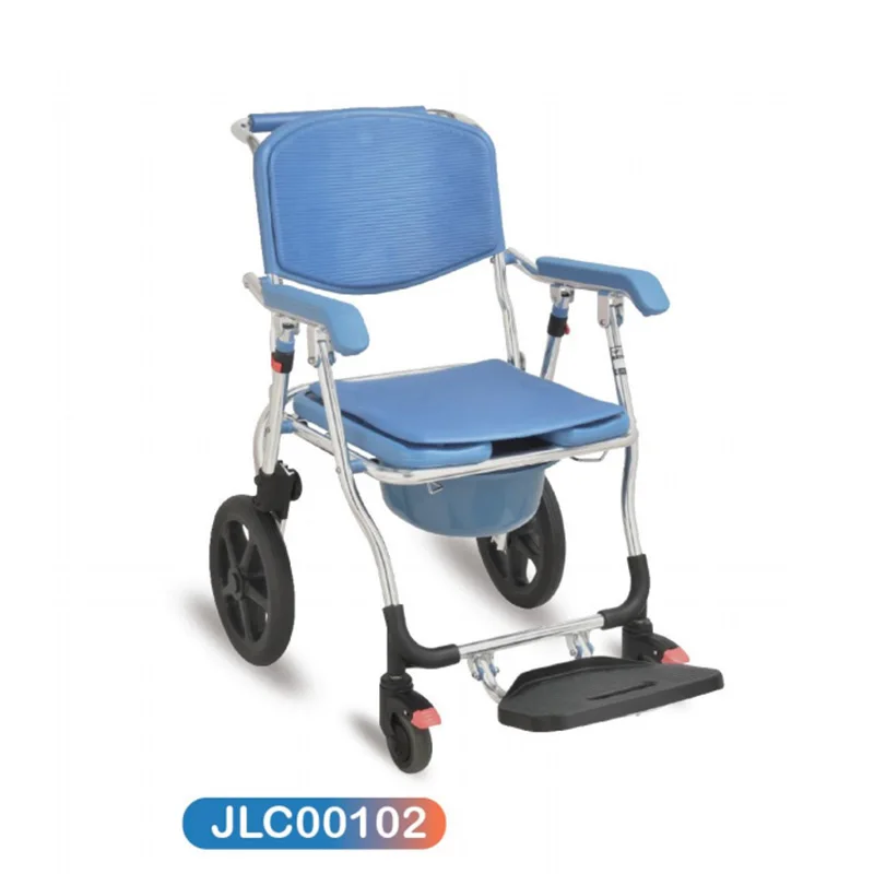 JL8961L High quality bathroom 2 in1 foldable commode toilet seat with bucket for elderly