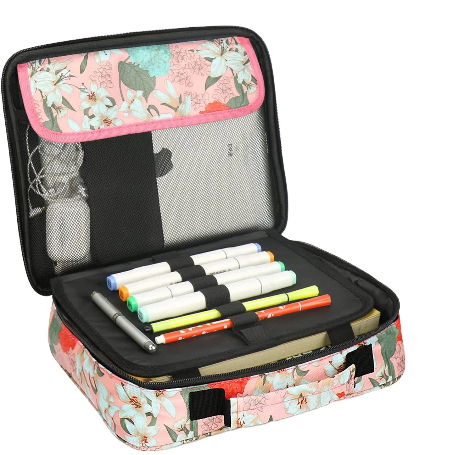Free Sample Customized Wholesale Large Bible Covers Christian Art Gifts Carrying Book Case Church Bag with Pen Slots and