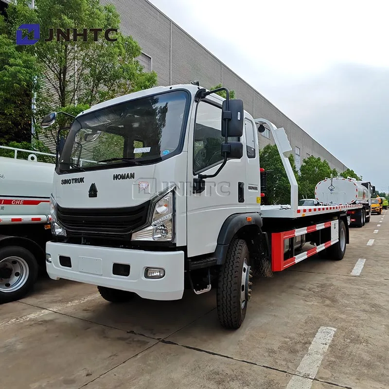 HOMAN Flatbed Light Duty Wrecker Tow Truck 4x2 3-5 tons Wrecker Truck Break down Road Rescue Recovery Vehicle