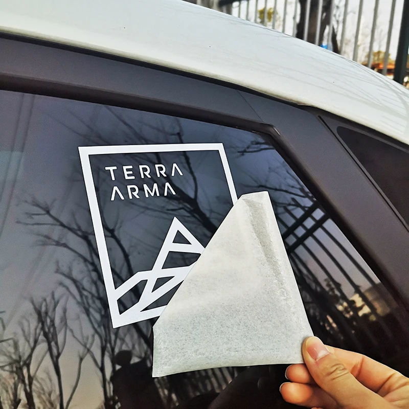 УФ защитная наклейка на окна автомобиля на заказ ПВХ самоклеющаяся виниловая наклейка на окна автомобиля