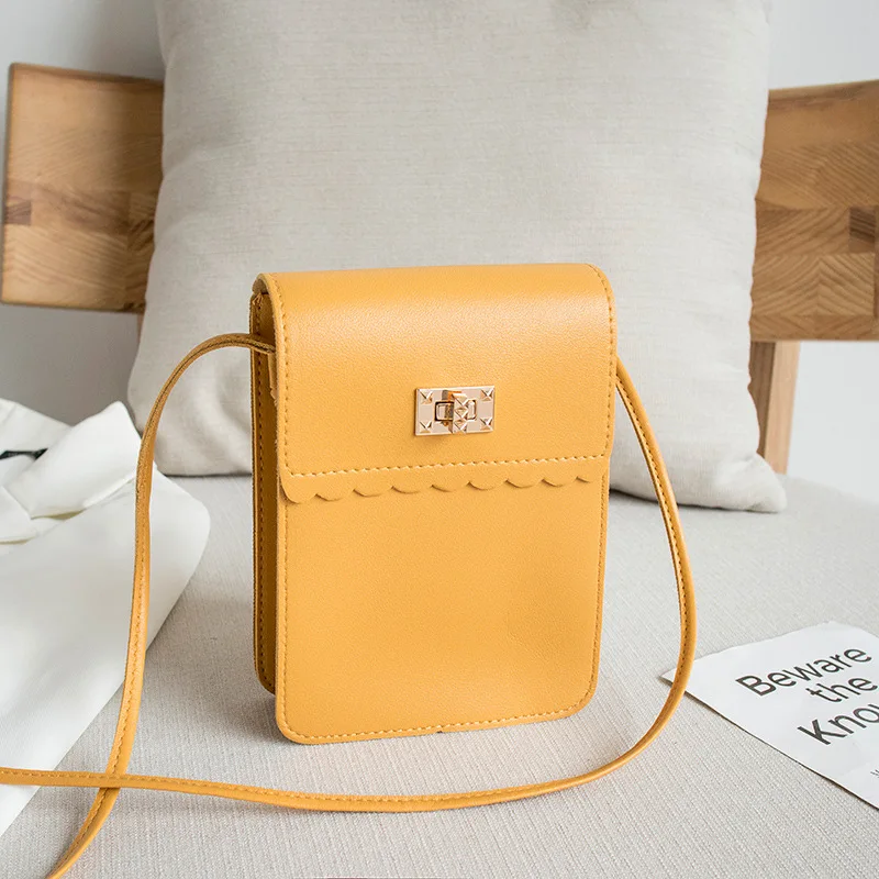 
2021 New Flower Lock Phone bag crossbody Multi Layer Vertical Ladise Handbag Small Square Bag Casual Women Hand bags 