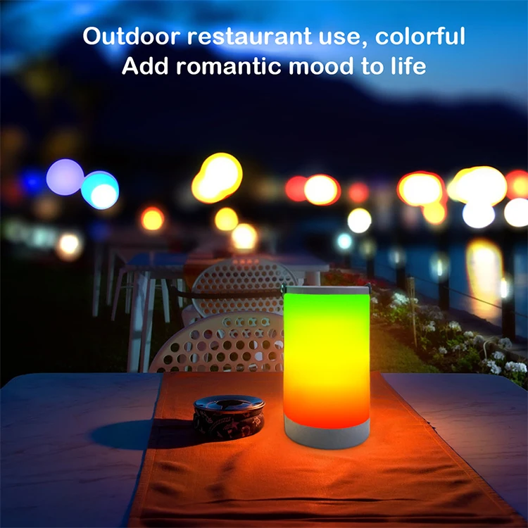 Factory Price Usb Night Lights Touch Sensor Portable Music Speaker Desk Lamp Rgb Color Changing Led Table Lamp Rechargeable