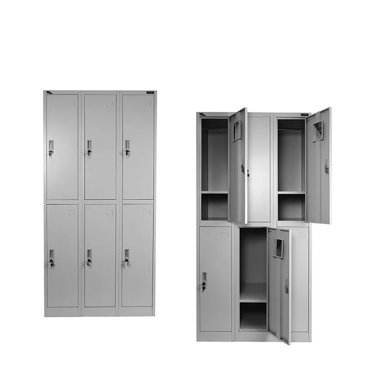 Wholesale direct sales gymnasium lockers change room locker cabinet 6 door steel locker