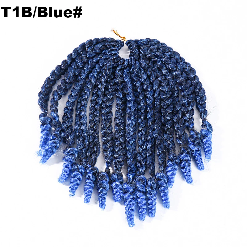 Popular synthetic hair jungle box braids crochet hair goddess box braids with curly ends gray premium fiber braiding hair