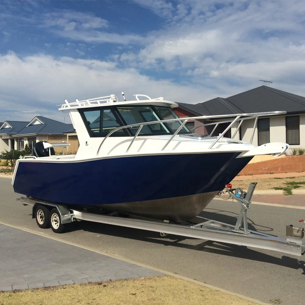 China 6.4m Aluminum Fishing Boat Luxury Yacht Commercial Boat Trailer Import Boats