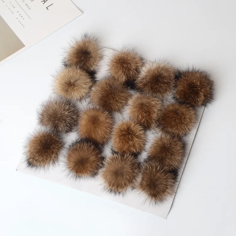 Hot real raccoon fur balls of various sizes and natural colors Fur ball  raccoon fur ball key chain Accessories  Fashion
