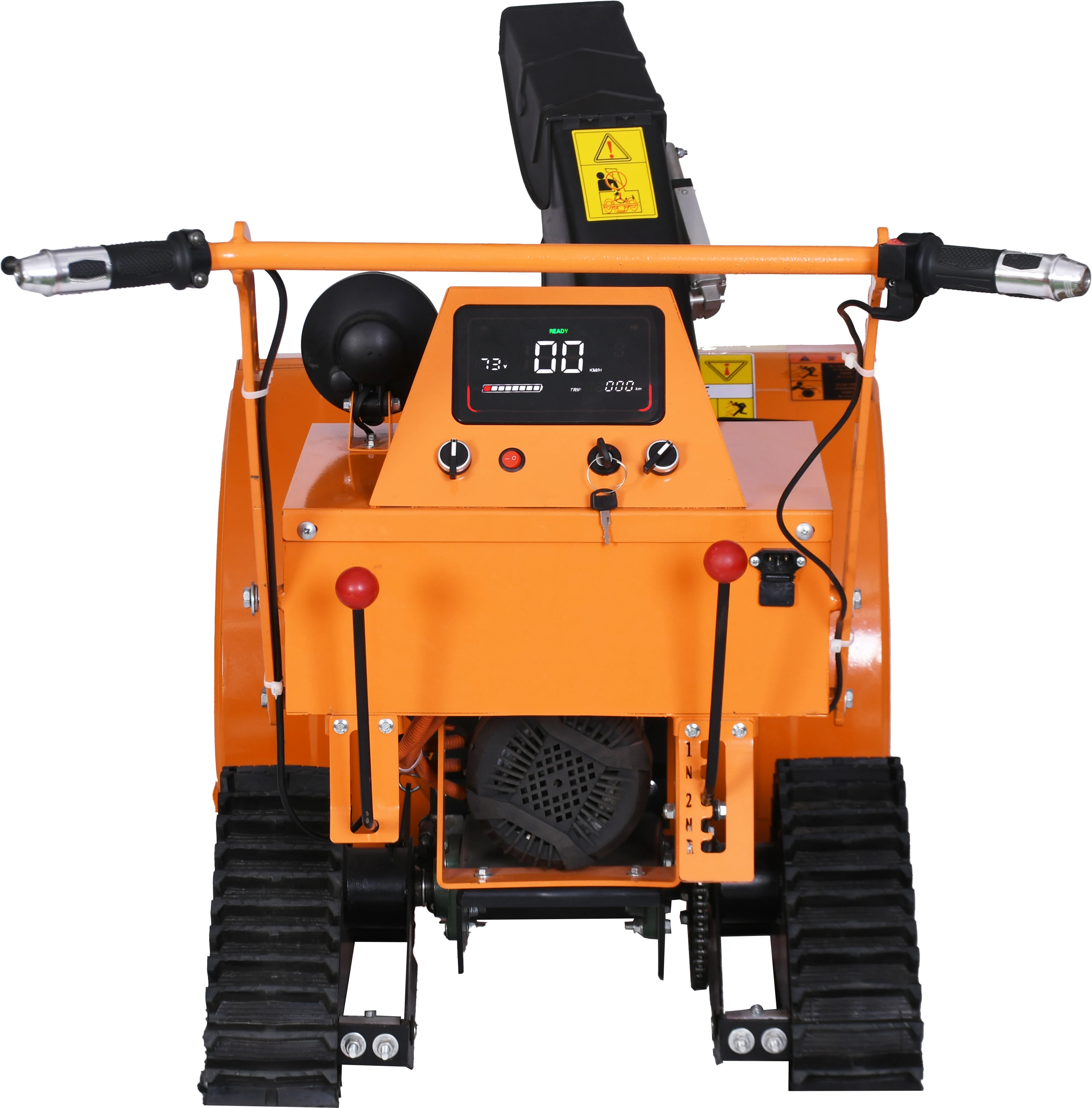 small hand-pushed  Electric multifunctional snow sweepers with led headlights municipal street snow throwers.factory sales